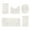 White, variant on dfutuy Universal Fleece Bath Mats 5 Pcs Set Bathroom Rugs Toilet Mats Soft Comfortable Water Absorption Non-Slip Thick Machine Washable Easy Dry