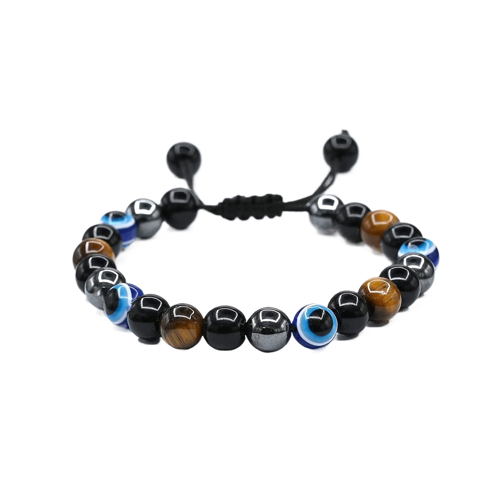 Hematite and tiger eye bracelet hot sale