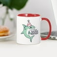 thumbnail image 3 of CafePress - Shark Birthday Mugs - 11 oz Ceramic Mug - Novelty Coffee Tea Cup, 3 of 4