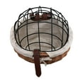thumbnail image 1 of koolsoo Bike Basket Storage Basket Woven Pet Carrier Front Basket for Riding Brown, 1 of 9