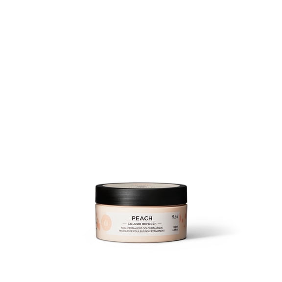Maria Nila Colour Refresh, Peach 3.4 Fl Oz, Peach Hair Mask, Semi-Permanent Pigments, 100% Vegan & Sulfate/Paraben free