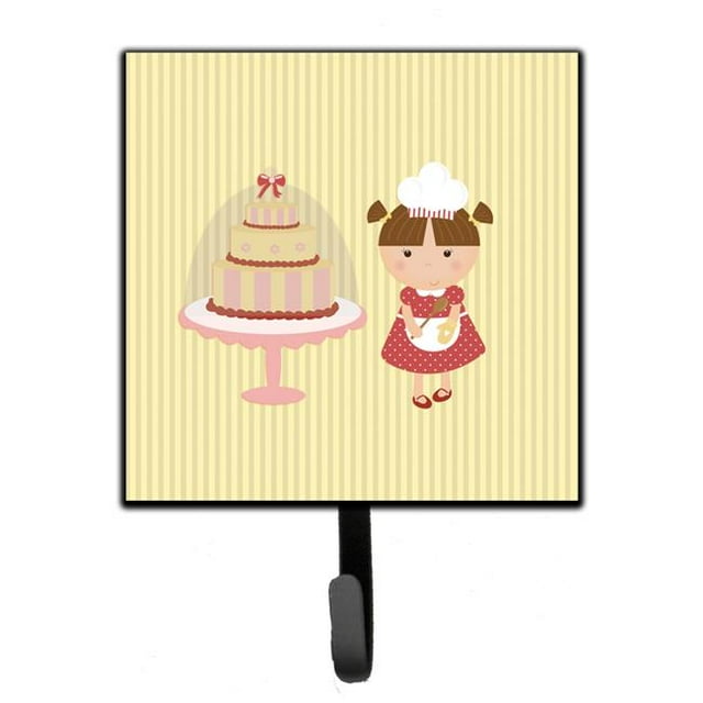 Carolines Treasures BB7255SH4 Cake Baker Brunette Yellow Leash or Key Holder