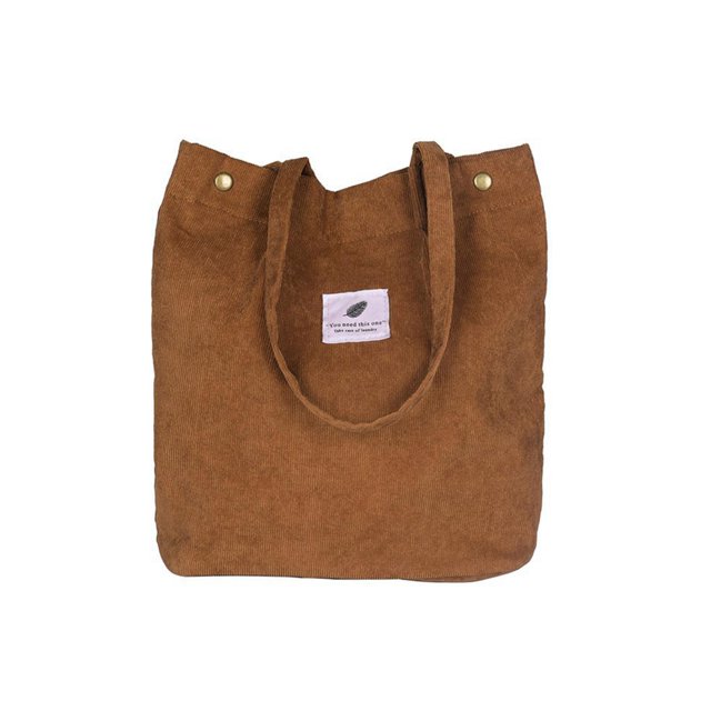 Bolsa de lona para mujer de compras de moda de gran capacidad (marrón claro) Ehuebsd Para Estrenar