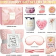 thumbnail image 2 of Gift Baskets for Women, 11 Pcs Self Care Gifts Get Well Soon Gifts, Rose Relaxing Spa Bath Gifts Sets w/ Luxury Flannel Blanket, Mothers Day Gifts for Mom Her Wife Friends Sister Wife, 2 of 10