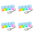 thumbnail image 1 of Teclado Fidget Llavero 4 Teclas Descompresión Con LED (luz) Azul, 1 of 6