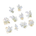thumbnail image 3 of 30pcs Flower Stickers Multi Purpose Unique Floral Decorative Stickers for Handbook Notebook Album Lily of The Valley, 3 of 5