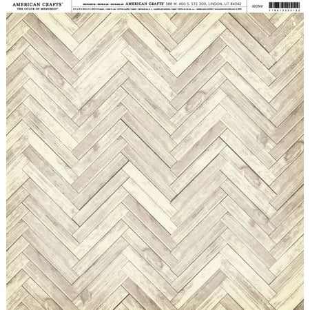 American Crafts - Pebbles -Flea Market - Cardstock 12 x 12 Paper Pattern Simple