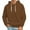 Brown, variant on Mens Hoodie Sweatshirt Solid Color Hooded Sweater No Pockets Mens Clothing,Light Blue,S