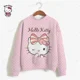 thumbnail image 2 of Sudadera con capucha de gran tamaño de otoño Sudadera con capucha de gran tamaño kawaii para mujer Sudaderas de moda HELLO KITTY Ropa Y2k Sudadera kawaii para mujer, 2 of 5