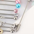 thumbnail image 4 of 10X pendientes de material acero inoxidable no alergénico barra Industrial para el cuerpo barra joyería anillos de labio Barra de labret para Yinane pendiente de barra, 4 of 5