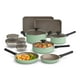 thumbnail image 1 of Juego de cocina Bella de 21 piezas con revestimiento antiadherente de cerámica EverGood™, apto para lavavajillas y horno, compatible con todo tipo de cocinas, tapas de vidrio templado y asas frías al, 1 of 5