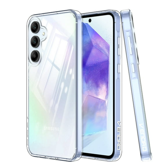 Innens Phone Case with Screen Protector for Samsung Galaxy A55/A25/A15 5G 6.5inch Soft TPU Shockproof Slim Cover, Clear