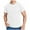White, variant on Awdenio Mens Tops Solid Color Button Short Sleeve Round Neck Jacket Breathable, Stretch-Fit,Size S-2XL