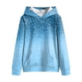 thumbnail image 5 of Gubotare Cute Teen Girl Hoodies Cute Hoodies for Teen Girls Printed Hoodie Print Hooded Sweatshirt Pullover Size 13-14 (Sky Blue,13-14 Years), 5 of 6