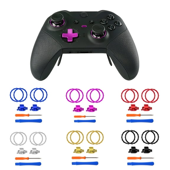 Profile Switch Buttons Accent Rings for Xbox One Elite 2 Game Controller - Pack of 2 Matte Chrome-Blue