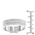 thumbnail image 3 of Unisexd Solid Natural Round 0.3 Ctw Diamond Wedding Band For Him And Her (White Gold Size 8), 3 of 3
