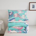 thumbnail image 5 of Manfei Pastel Axolotl Queen Comforter Set,Cute Animals Print Comforter Sets Queen,Polkadot Reversible,3 Pieces,1 Comforter and 2 Pillowcases, 5 of 7