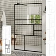 thumbnail image 2 of vidaXL Walk-in Shower Enclosure Bathroom Wall Panel Shower Screen ESG Glass, 2 of 2