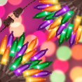 thumbnail image 1 of Pequeña cadena de luces JUSTPRO 100LIGHTS naranja, violeta y verde, 5,98 m, 1 of 7