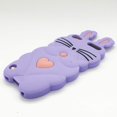 thumbnail image 3 of iPod Touch 5/6 Case, iPod Touch 7 Case, Fashion Cute 3D Cute Purple Rabbit Kids Girls Lady Protective Cases Soft Case, 3 of 5