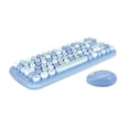 thumbnail image 3 of Teclado Digital De Oficina Inalámbrico Steampunk Teclado Impermeable Inalámbrico Retro Colorido 84 Teclas Redondas Teclado De Cuaderno De Oficina seitruly EL013153-03, 3 of 4