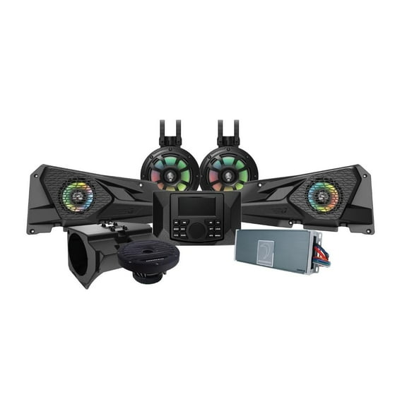 Diamond Audio MSRZRKM32 2014  RZR© 2DR / 4DR 6.5" 2-Way Power Sports All Weather Coaxial Speaker 6-Channel Full Range Class D Waterproof Amplifier - MSRZRKM32