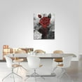 thumbnail image 2 of Vintage Rose Painting Canvas Wall Art, Retro Black And White Red Rose Flower Ink Painting Picture Print, Modern Rose Wall Decor Floral Artwork Poster Framed For Living Room,Bedroom Bathroom 12"X16", 2 of 6