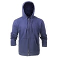 thumbnail image 4 of Flame Resistant FR Fleece Hoodies Zip-up Sweater - 100%C - 12 oz - (Navy Blue, x-large), 4 of 6