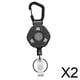 thumbnail image 1 of 2 Llaveros Retráctiles Con Soporte Para Tarjeta De Identificación, Llavero Para Mochileros, Acampadas Y Deportes, 1 of 8