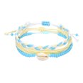 thumbnail image 1 of Guardurnaity trenzada de cordón de cera de 3 piezas, joyería de concha ajustable con cuentas, pulseras bohemias hechas a mano, playa, mujeres, Ropa, zapatos y accesorios Miscelánea Concha Blanca Guardurnaity AP010279-04, 1 of 6