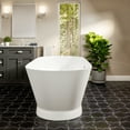 thumbnail image 3 of Eviva Princess 60 inch White Acrylic Free Standing Bathtub, 3 of 5