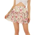 thumbnail image 1 of AllegK MinifalPaMujer Faldas Cortas Con Volantes Florales De Verano De CintuAlLindas Rosas M, 1 of 5