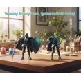 thumbnail image 4 of Kit de maquetas de figuras de acción LUMRRSK Skeleton Knight con armadura, 4 of 7