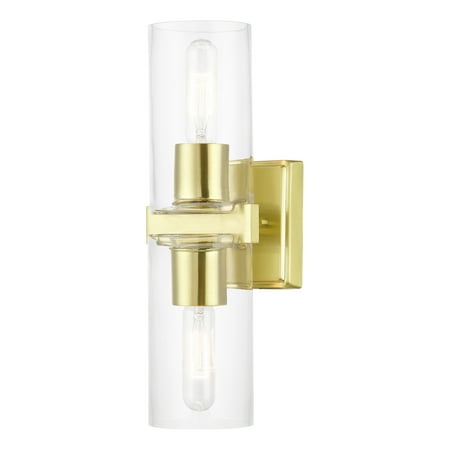 

Livex Lighting 18032 Clarion 2 Light 5 Wide Commercial Vanity Light - Brass
