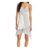 O'Neill NEW White Womens Size Small S Floral Hi-Lo Texured Wrap Dress