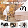 thumbnail image 4 of PAKICETUS 4-6 Person Inflatable Glamping Tent, 9.84x6.88ft Waterproof Mesh Blow Up Tent with Manual Pump for Camping Hiking, 4 of 10