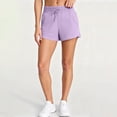 thumbnail image 6 of Running Shorts for Women Ihhxva High Waisted Elastic Waist Stretch Yoga Solid Color Adjustable Gym with Pockets Athletic Workout S-3XL, 6 of 9