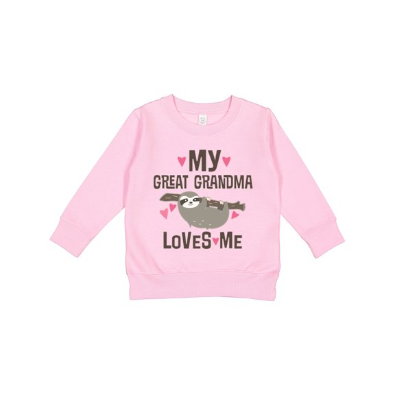 Inktastic My Great Grandma Loves Me Toddler Sweatshirt