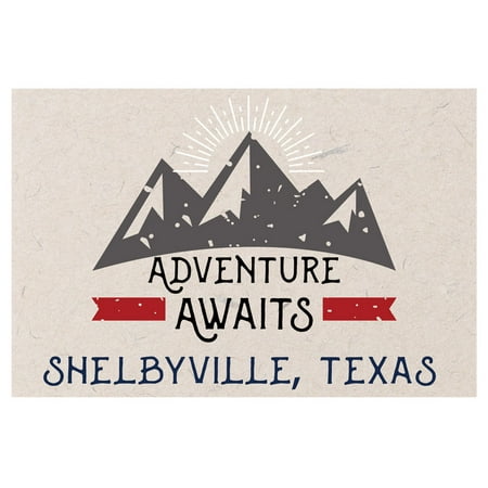 

Shelbyville Texas Souvenir 2x3 Inch Fridge Magnet Adventure Awaits Design