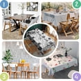thumbnail image 3 of Football Words Pattern Rectangle Tablecloth 60"x102",Waterproof Polyester Rectangle Table Cloth, Wipeable Spillproof Polyester Tablecloth for Dining, Camping, Indoor and Outdoor, 3 of 6