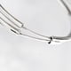 thumbnail image 3 of Pendientes de aro de plata Pendientes grandes de círculo de plata de ley para mujer oso de fresa  Hogar, 3 of 4