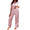 Pink, variant on Ekouaer Women's Satin Silky Pajama Set Short Sleeve Two Piece Nightwear Short Sleeve T Shirt with Long Pajama Set Pj Loungewear
