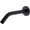 Matte Black, variant on 8-inch Wall-Mounted Shower Arm with Flange and Teflon Tape, Matte Black Shower Arm Extension, to Fix and Extend the Shower (Matte black)