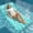 Grid, variant on Inflatable Pool Float Adult - Ultra-Comfort Soft Fabric Pool Floaties Lounge Floats Floating Chair Raft with Adjustable Backrest Air Lounger Tanning Float for Pool Beach Party