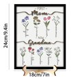 thumbnail image 2 of asddcavvf Exquisite Birth Flower Wooden Ornament Day for Mom and Grandma Brighten Up Every Moment in Life and Convey Thoughts and ! Christmas Ornament Bulk Moments Christmas Ornament Cute Christmas Or, 2 of 4