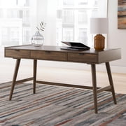 Signature Design by Ashley Lyncott 60 Mid-Century Home Office Desk, Brown