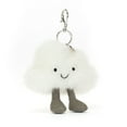 thumbnail image 1 of Jellycat Amuseable Cloud Bag Charm, White Plush Keychain, Cute Bag Accessory, 1 of 1