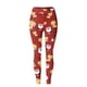thumbnail image 4 of MKLEKYY Leggings push up para mujer, cómodos, informales, con estampado navideño, elásticos, de cintura alta, con estampado floral, para yoga, correr, fitness diario, 4 of 4