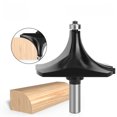 thumbnail image 4 of Manufacturer Direct: 1/2 Inch Shank Round Nose Woodworking Router Bit - Black, 3-1/2 Inch Length, High-Quality Carbide Tipped for Intricate Carving, Edging & Pattern Making - Versatile Export-Grade, 4 of 6