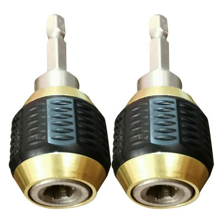 

Yueyihe 2pcs Electric Drill Connector Adaptors Set 1/4 Hexagonal Handle Drill Bit Adapter